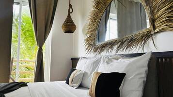 Sábanas de algodón egipcio, ropa de cama de alta calidad y minibar