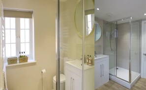 Ducha, artículos de higiene personal ecológicos y secador de pelo
