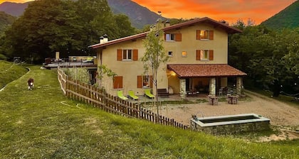 Cozy farmhouse in the mountains. Animals are welcome