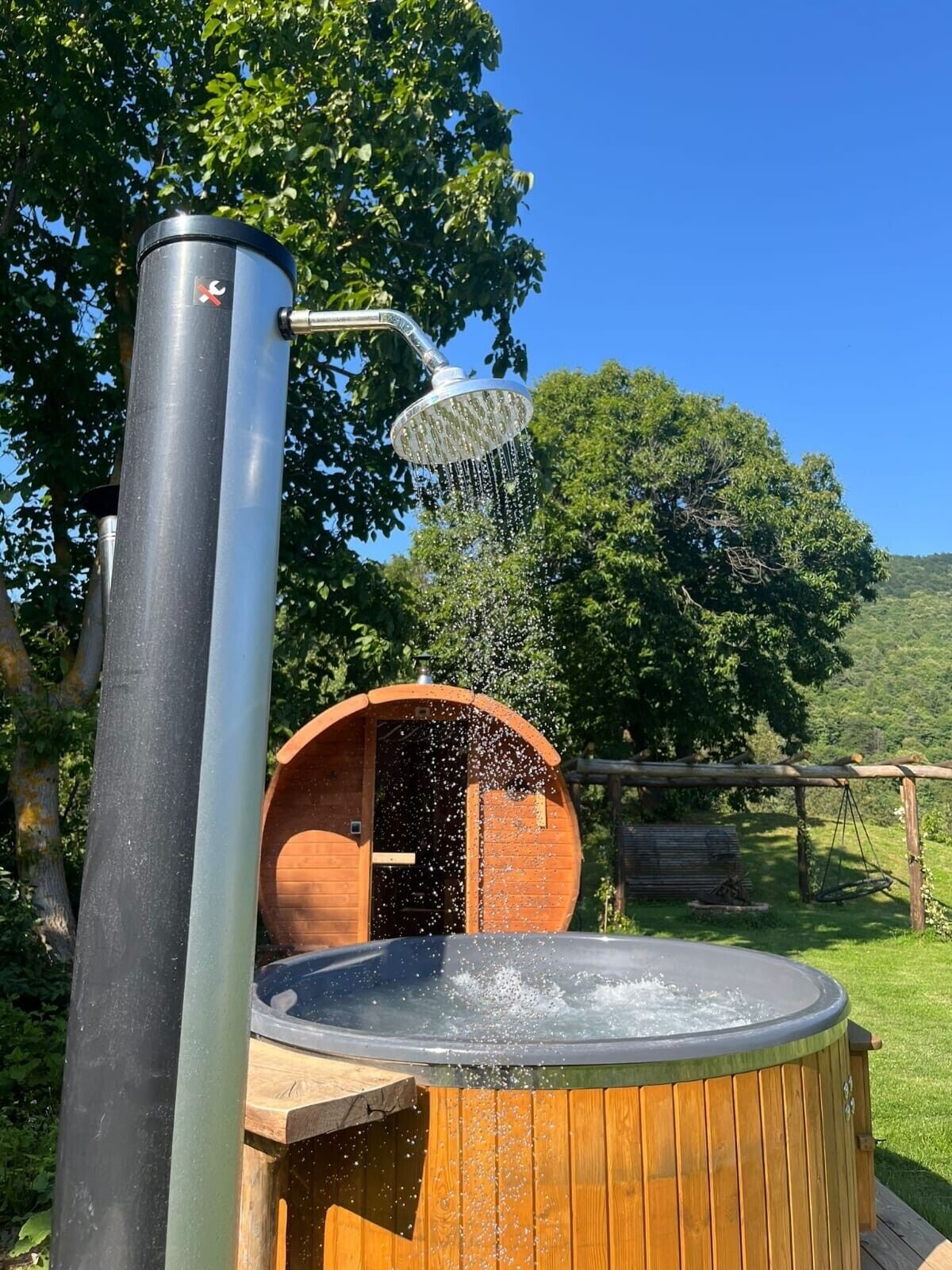 Idromassaggio all'aperto