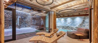 Chalet "Akchalet Akon" with Mountain View, Heated Indoor Pool & Wi-Fi