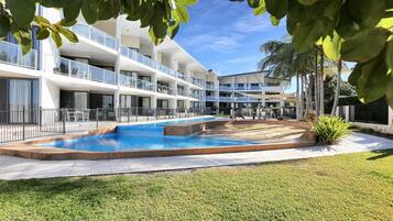 A heated pool