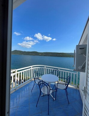 Outdoor dining - Studio 1 with two balcony - sea view (Neum)