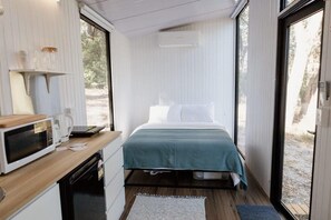 1 makuuhuone, vuodevaatteet