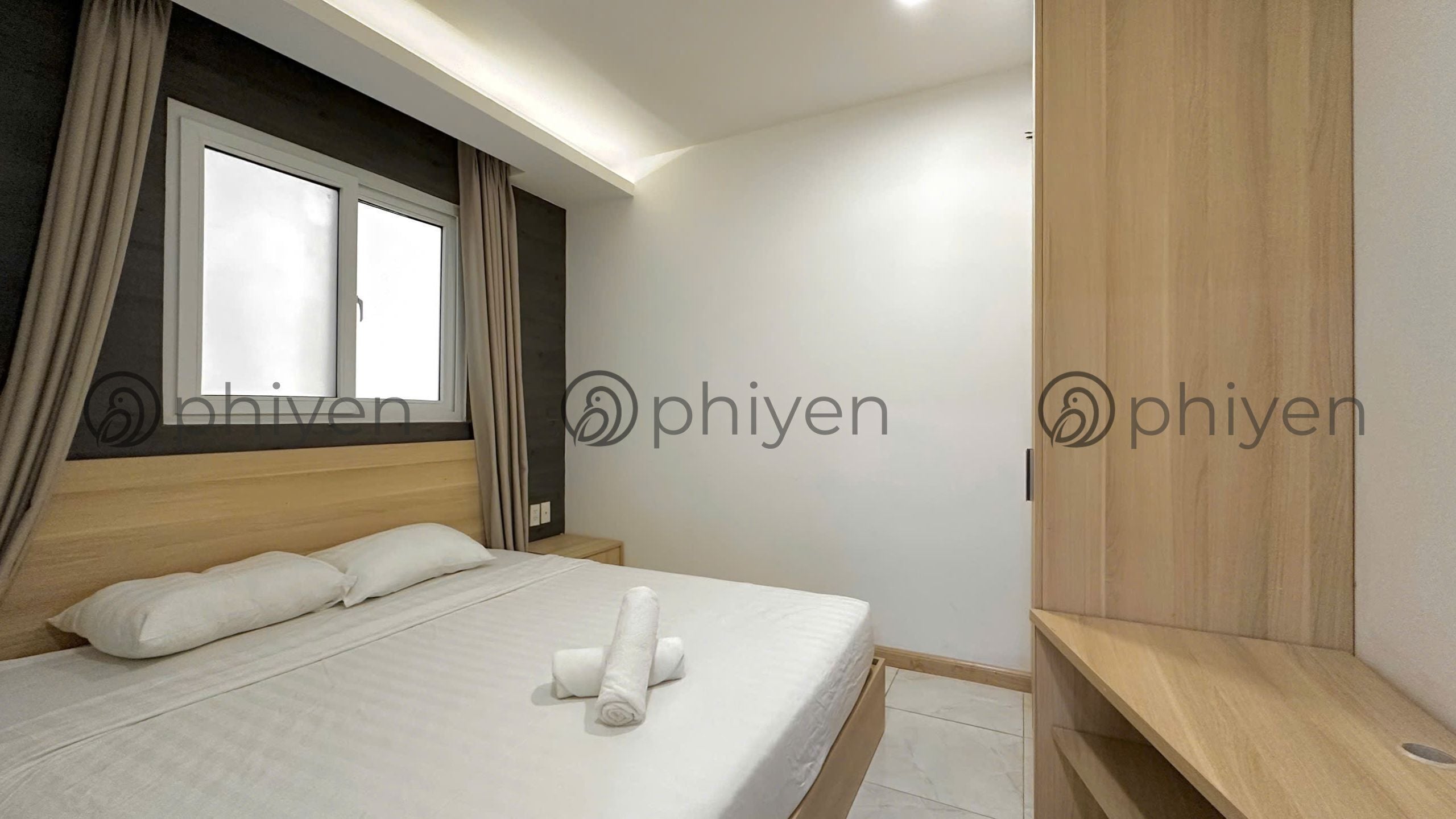 Departamento estándar | Escritorio, wifi gratis y ropa de cama 