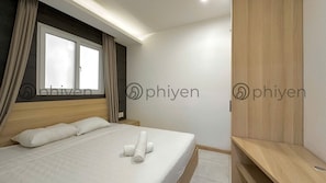 Appartement Standard | Bureau, accès au Wi-Fi (inclus), literie fournie
