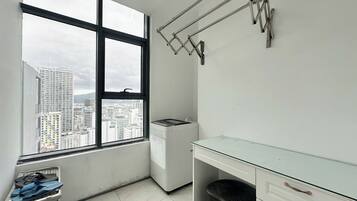 Family Apartment, City View | Desk, WiFi (free), individually furnished, bed sheets