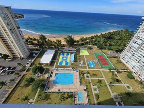 Pool - Luxe Beachfront 2 bdrm 2 bth Penthouse Unit on Beach in in Luquillo (Luquillo)