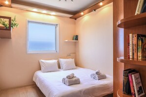 4 bedrooms, cribs/infant beds, free WiFi, bed sheets - MAMAD - Netanya Panoramic Sea-View 4BR Apartment (Netanya)