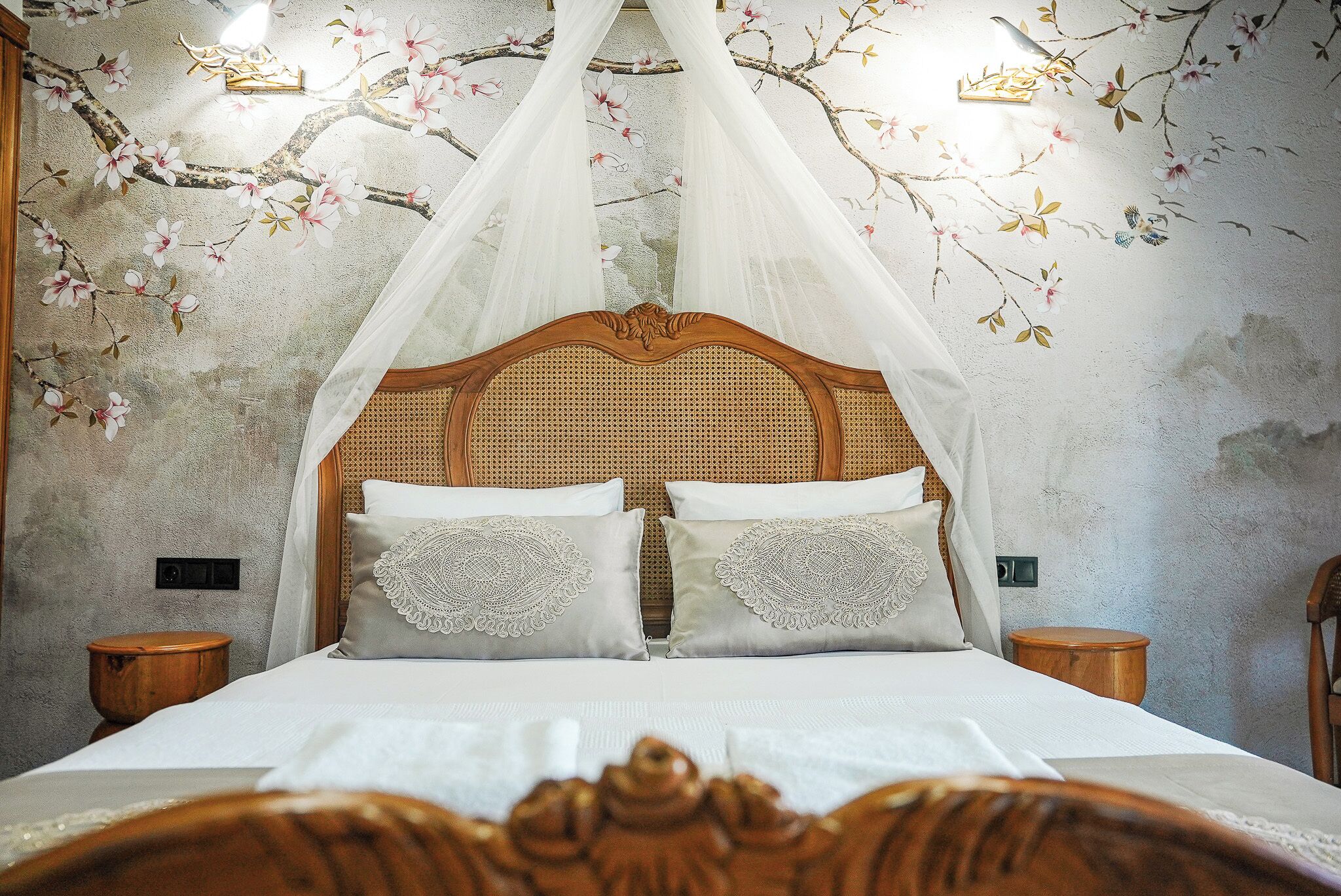 Honeymoon-Doppelzimmer | Hochwertige Bettwaren, Pillowtop-Betten, Minibar, Zimmersafe