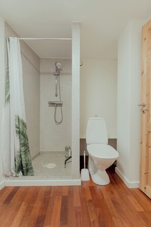 Appartement | Salle de bain | Douche, sèche-cheveux, serviettes fournies, savon