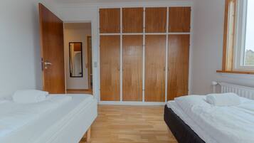Blackout curtains, iron/ironing board, cots/infant beds, free WiFi
