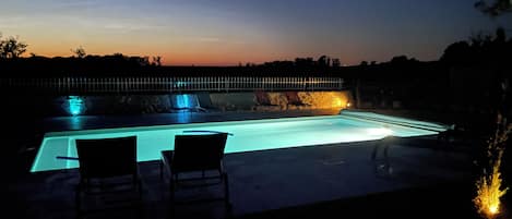AuĂenpool, beheizter Pool