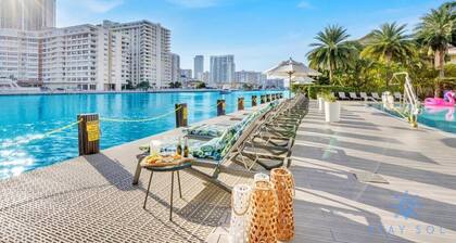 Infinite View| Balcony + Pool + Gym + Near Beach