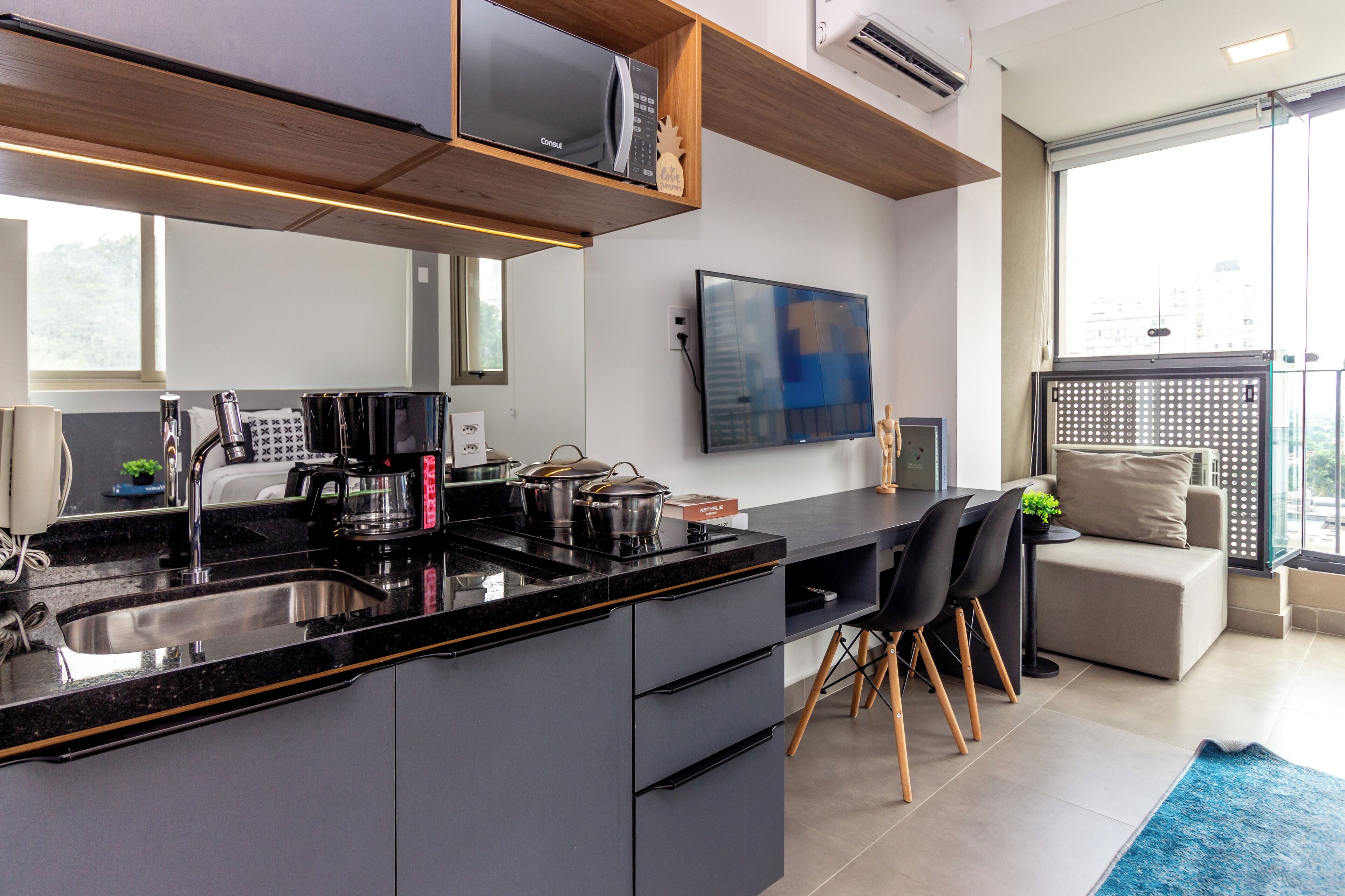 经典开间 (396359) | 私人厨房 | 微波炉、炉灶、意式浓缩咖啡机