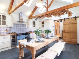 Fridge, dishwasher, electric kettle, toaster