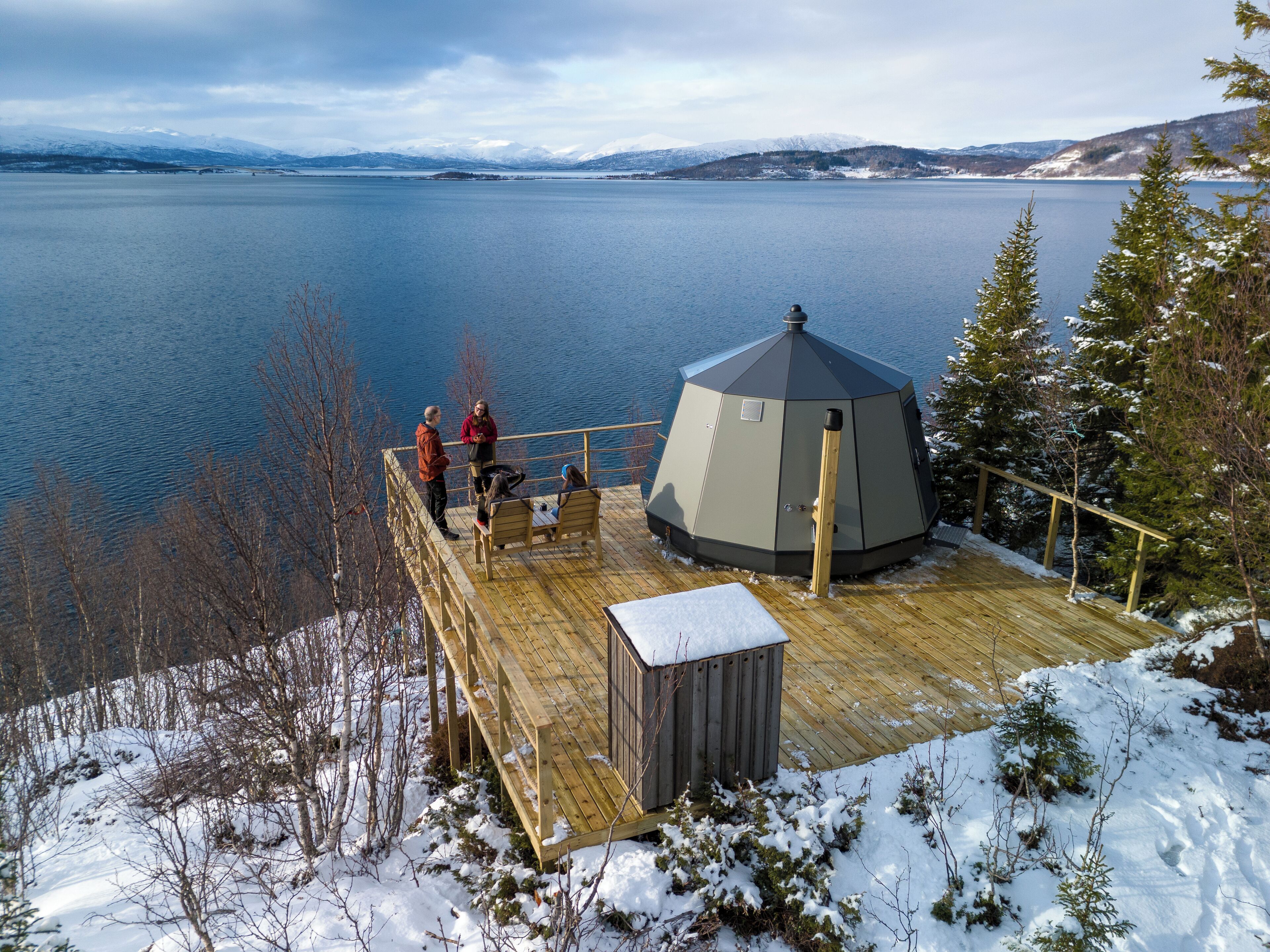 Hytte – design, 1 dobbeltseng (348) | Memory foam-senger, wi-fi (inkludert) og sengetøy