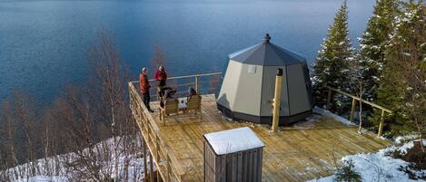 Hytte – design, 1 dobbeltseng (348) | Memory foam-senger, wi-fi (inkludert) og sengetøy