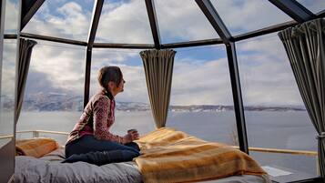 Hytte – design, 1 dobbeltseng (348) | Memory foam-senger, wi-fi (inkludert) og sengetøy