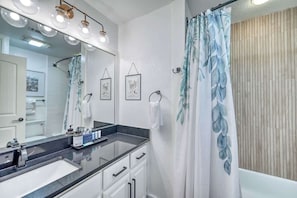 Condo, Multiple Beds, Pool Access (371 W Lincoln C111) | Bathroom | Towels, toilet paper