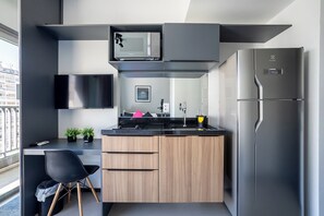 Studio économique (418387) | Cuisine privée | Four à micro-ondes, surface de cuisson, cafétière à espresso