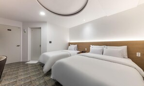 Habitación Business con 2 camas individuales (A) | Decoración individual, mobiliario individual, wifi gratis y ropa de cama