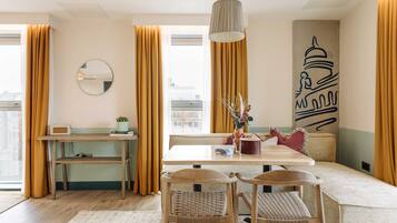 Suite | Premium bedding, in-room safe, laptop workspace, blackout curtains