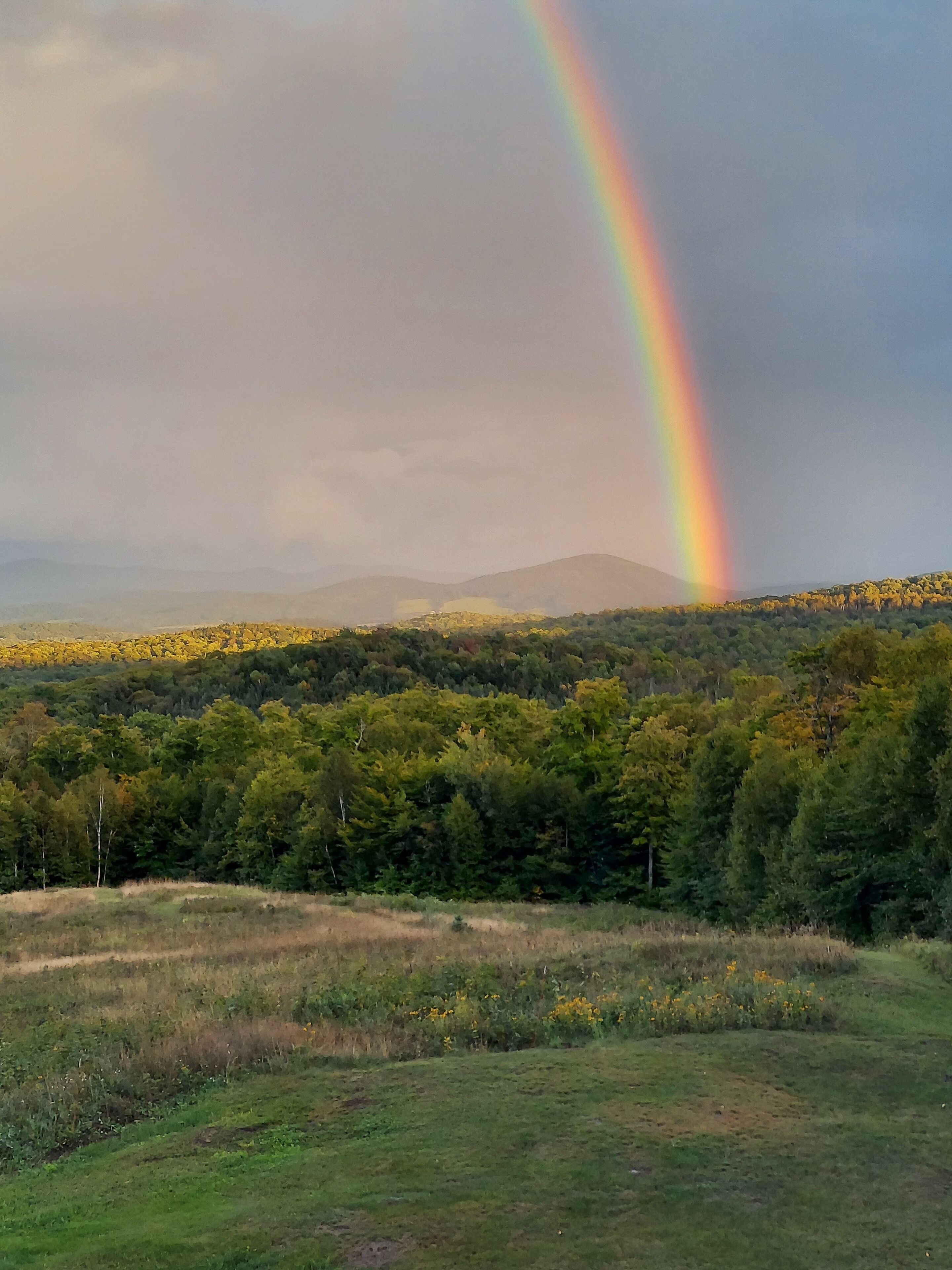 Timber-frame home on 96 acres with view of White Mountains