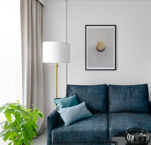 Studiosuite – deluxe | Oppholdsområde | Plasma-TV, Netflix og strømmetjenester