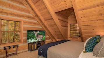 Kabin, Beberapa Tempat Tidur, hot tub | 4 kamar tidur dan didekorasi berbeda-beda