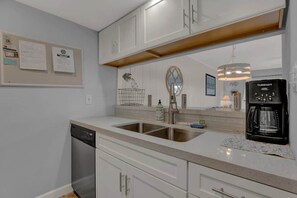 Condo, Multiple Beds, Pool Access (2107 Bayhouse Dr) | Private kitchen | Coffee/tea maker - Fisherman Friend! - Coastal Condo - Views Await! (Rockport)