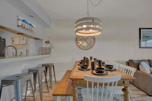 Condo, Multiple Beds, Pool Access (2107 Bayhouse Dr) | Dining - Fisherman Friend! - Coastal Condo - Views Await! (Rockport)