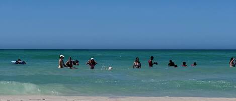 Sun loungers, beach towels