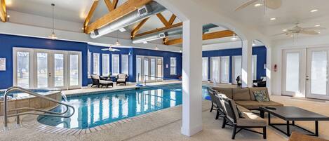 Indoor pool, outdoor pool