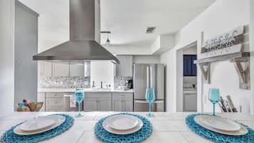 House, Multiple Beds, Patio (1305 Lakeshore Dr) | Private kitchen | Coffee/tea maker