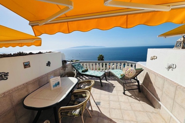 Large balcony with panoramic view