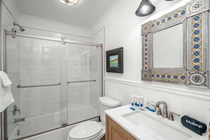 House, Multiple Beds, Patio (506 N Pecan St.) | Bathroom | Towels - Pecan Retreat-half Mile to Main (Fredericksburg)