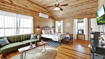 Cabin, 1 King Bed, Hot Tub (3107 Keese Rd #2) | 1 bedroom, individually decorated, individually furnished, bed sheets