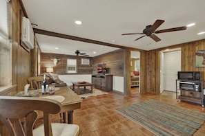 Cabin, 1 Queen Bed with Sofa bed, Patio (196 Hermit Hill Rd) | Interior