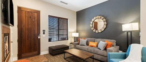 Smart TV, fireplace, offices