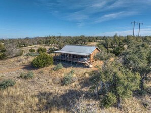 Exterior - Rocky Ridge Cedar Cabin With Hot Tub & Amazing Views (Fredericksburg)