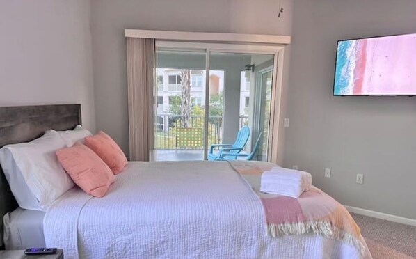 2 slaapkamers, een strijkplank/strijkijzer, wifi, beddengoed