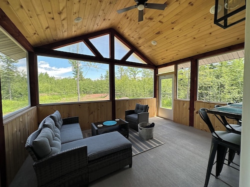 This cozy cottage is a short walk to Herbster beach! Easy access to TRAILS!