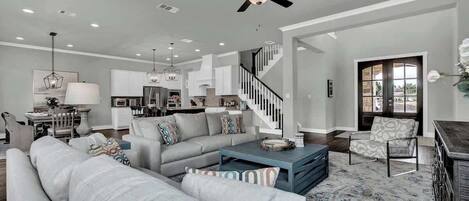 House, Multiple Beds, Patio (457 Granite Loop) | Living area | Fireplace