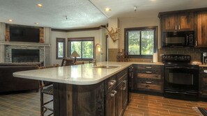 Fridge, microwave, oven, stovetop - Remodeled Village at Breck 3BR Condo (Breckenridge)