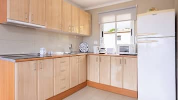 Réfrigérateur, micro-ondes, plaque de cuisson, cafetière/bouilloire