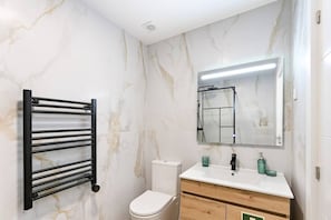 Hair dryer, soap