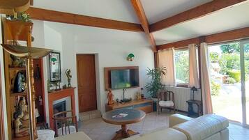 TV connectée, cheminée