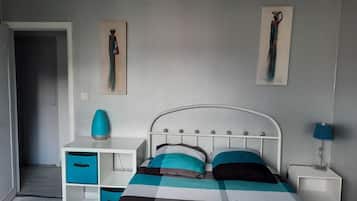 3 chambres, fer et planche Ă  repasser, Wi-Fi gratuit, draps fournis