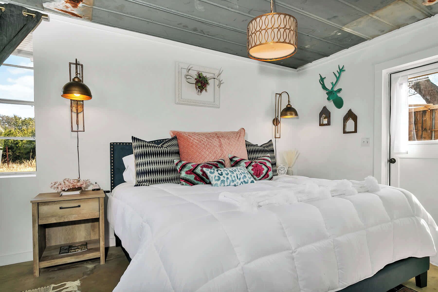 Casa de campo, 1 cama King size, hidromasaje | 1 habitación, decoración personalizada y muebles diferentes 